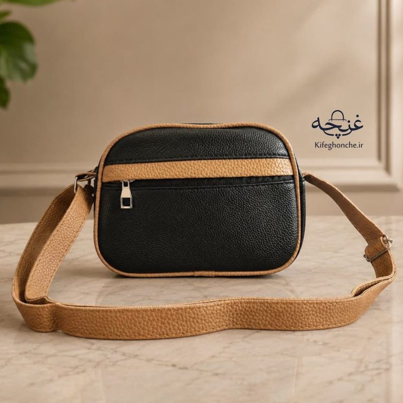 کیف دوشی زنانه مدل پینچ - رنگ کرمی