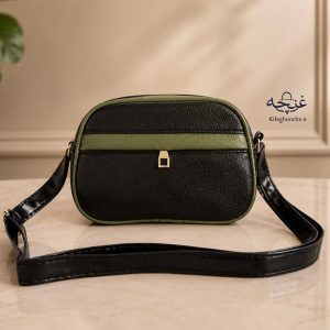 کیف دوشی زنانه مدل پینچ - رنگ سبز تیره