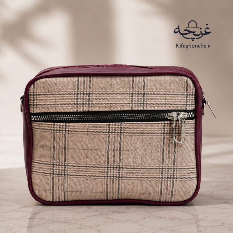 کیف دوشی زنانه مدل فیونا جنس پارچه ای