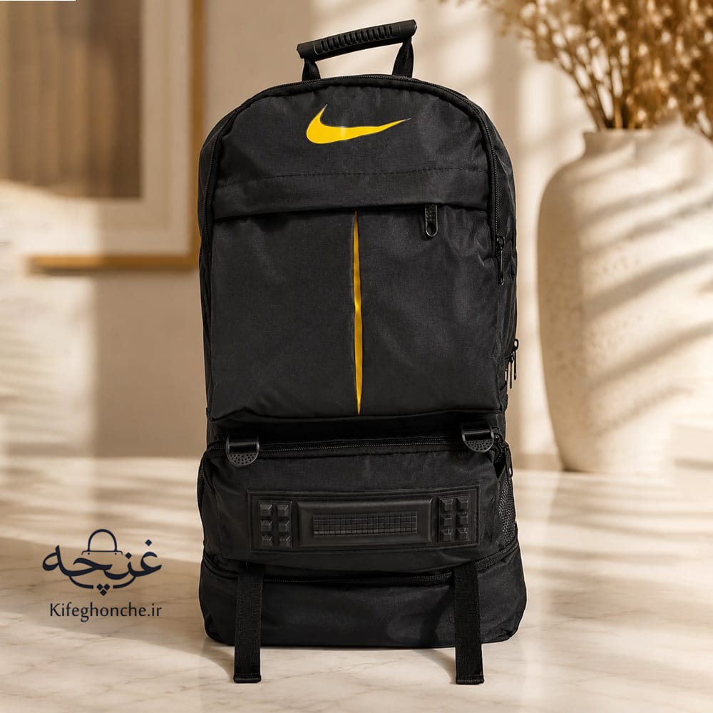 hiking-backpack-everest-nike-full-version کوله پشتی کوهنوردی مدل اورست برند نایکی رنگ مشکی