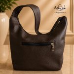 کیف دوشی زنانه مدل سیمین رنگ قهوه ای