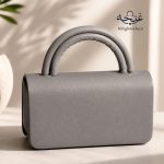کیف دوشی زنانه مدل تینی رنگ خاکستری