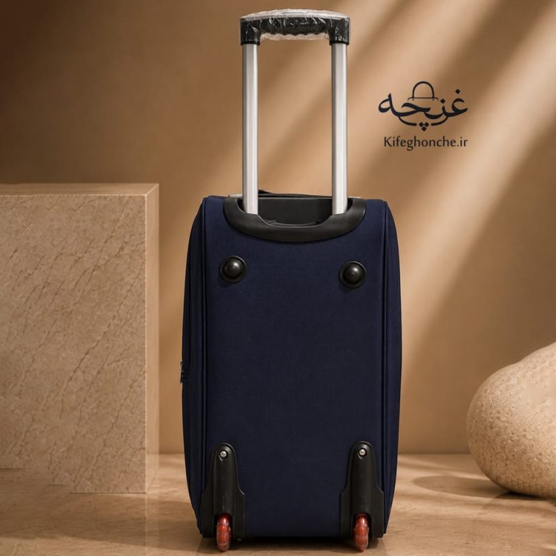 چمدان تراولی وارداتی برندCAT با چرخ اسکیتی و دسته قفل شونده نمایه پشت