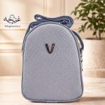 کیف دوشی زنانه مدل نازیلا مناسب موبایل رنگ آبی روشن