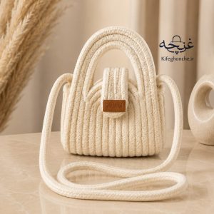کیف دوشی زنانه مدل مینی سحر کیف دوشی زنانه مدل مینی سحر رنگ سفید ترند تابستانی