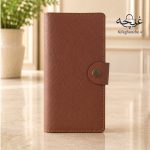 کیف پول مردانه مدل رادین رنگ قهوه ای روشن