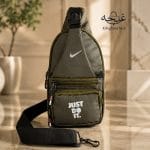 بادی بگ مدل رانینگ طرح نایکی رنگ سبز زیتونی