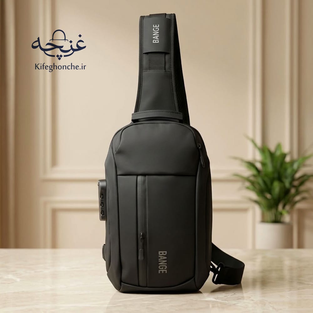 bange-sigma-waterproof-crossbody-bag بادی بگ رمزدار بنج مدل سیگما (پارچه دیبا ضد آب)